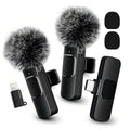 HITOZON Mini Wireless Mobile Lavalier Microphone for Iphone/Android Smartphones - Portable USB-C Lapel Mic with ABS, USB Cable, 1-Touch Recording, Mute Function for Business Audio/Video Recording, Plug-And-Play Vlogging Equipment