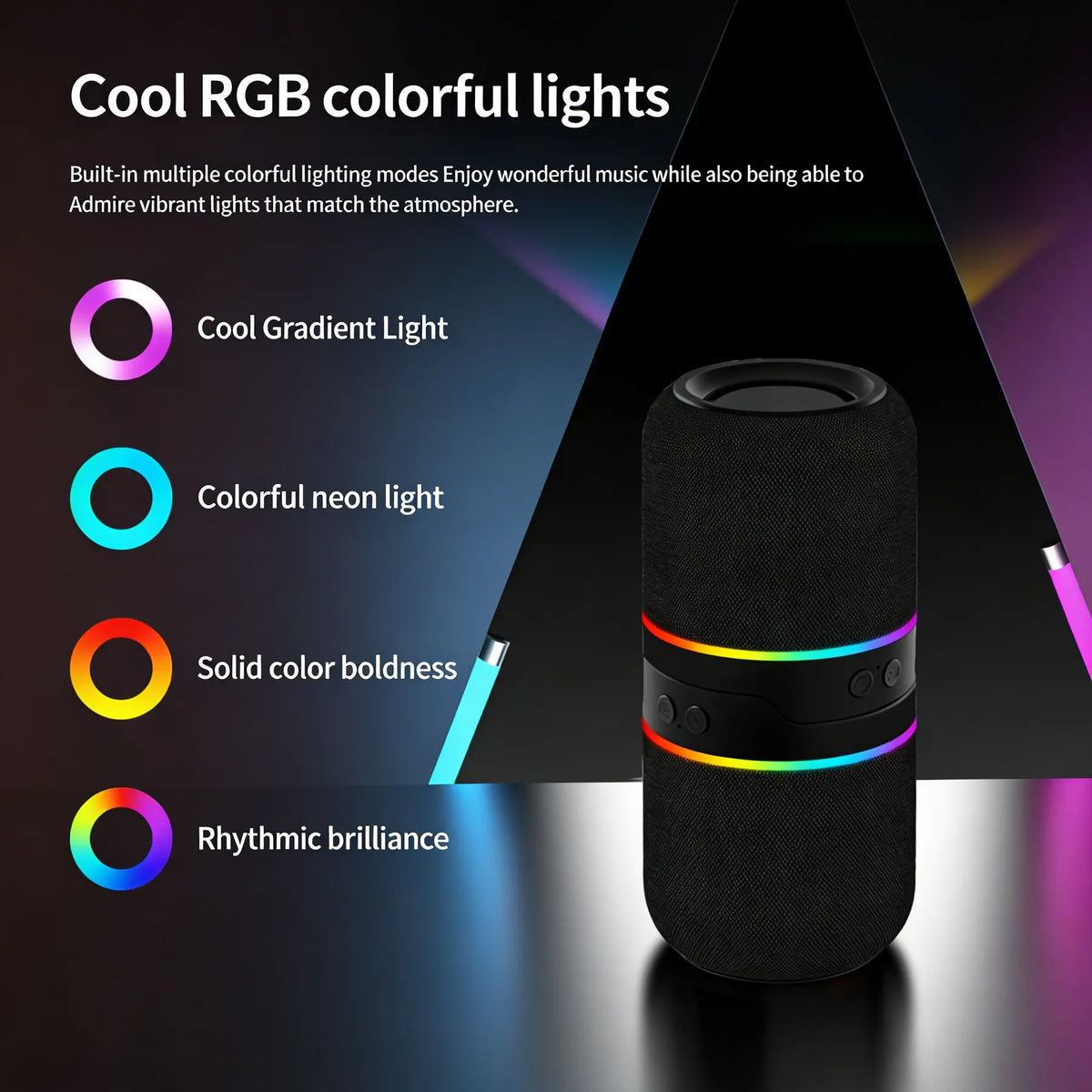 2-IN-1 Wireless Speaker Bluetooth, Multifunctional Wireless Speaker, Twist and Split to 2 Speaker, FM Radio, Magnetic Audio System, for Home/Outdoor/Beach/Party, [Stromberg] [TWIN-2] Stereo Audio, Wireless Bt Speaker